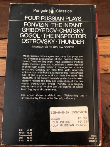 Four Russian Plays (Penguin Classics) - Thumbnail 2