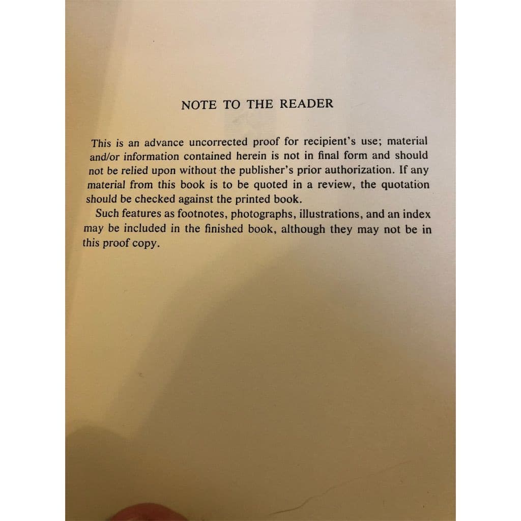 Surrender the Pink by Carrie Fisher Advance Uncorrected Proof 1990 Novel - Thumbnail 3