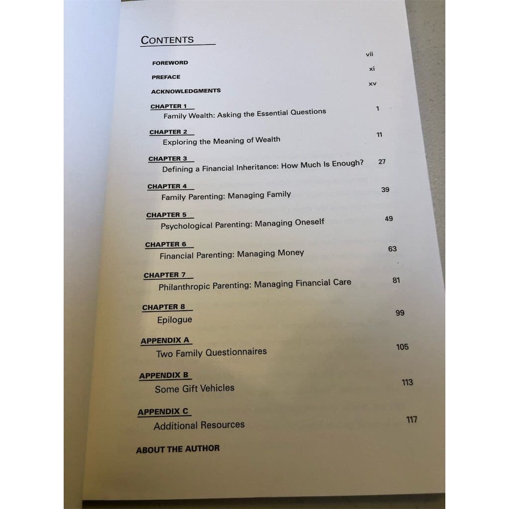 Wealth in Families by Charles W. Collier Paperback Book - Thumbnail 5