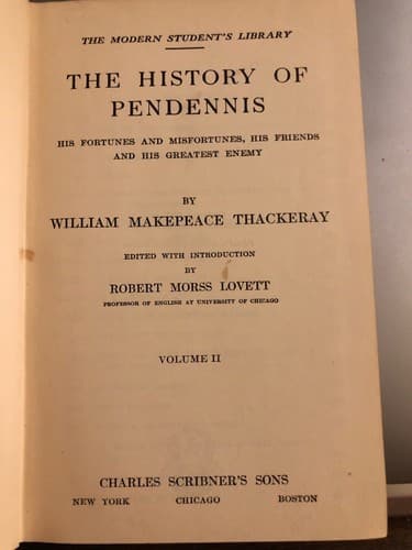 The History of Pendennis (2 Volume Set) 1917 Hardcovers - Thumbnail 3