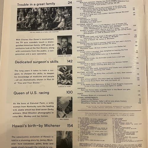 October 26, 1959 LIFE Magazine Charles Van Doren quiz show scandal, birth of Haw - Thumbnail 3