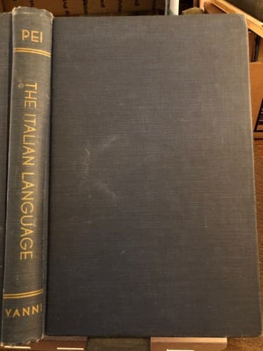 The Italian Language Mario Pei 1954 2nd Edition - Image 1
