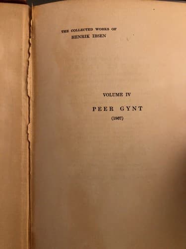 The Collected Works of Henrik Ibsen, Copyright Edition, Volume IV Peer Gynt 1925 - Thumbnail 5