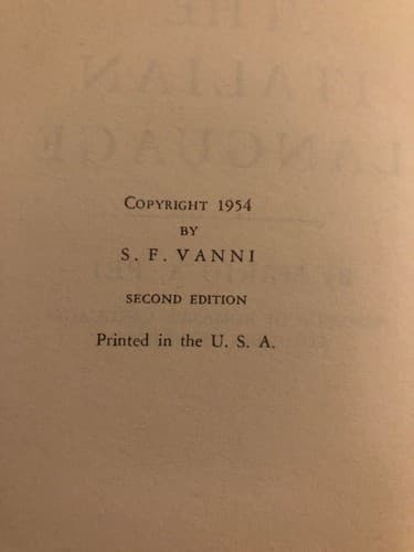 The Italian Language Mario Pei 1954 2nd Edition - Thumbnail 3