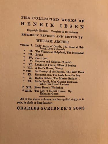 The Collected Works of Henrik Ibsen, Copyright Edition, Volume IV Peer Gynt 1925 - Thumbnail 6