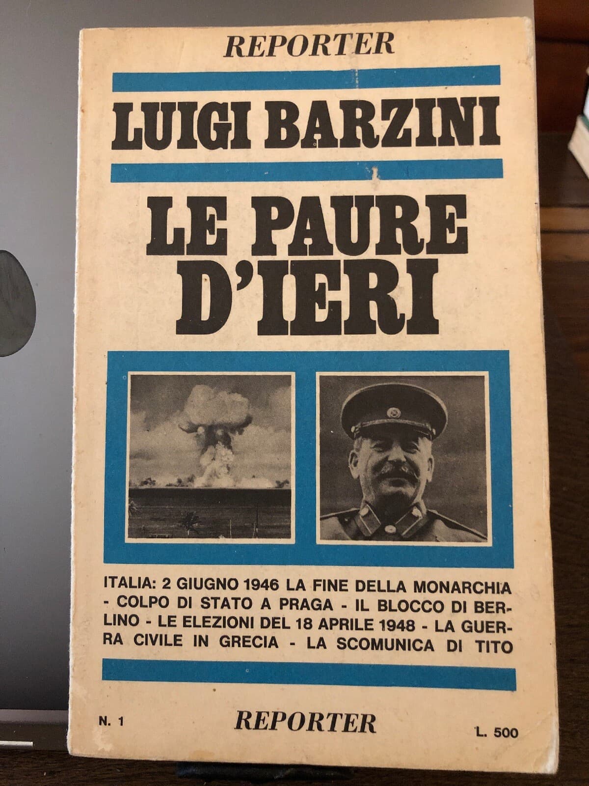 Luigi Barzini Fears Of Yesterday Le Paure D’ieri 1968 - Image 1