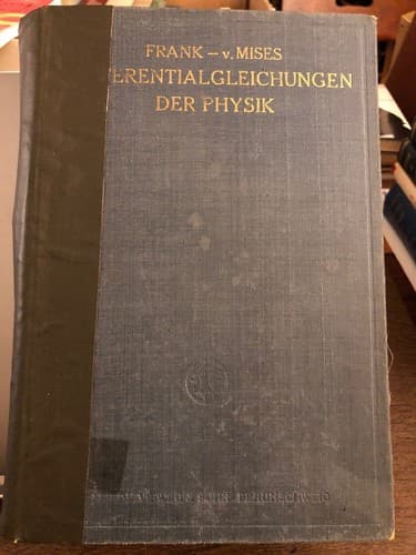 Die Differential- und Integralgleichungen der Mechanik Physik vermehrte Auflage - Image 1