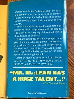 5 books by Alistair MacLean 1972 Paperback Fawcett Crest War Thriller - Thumbnail 10