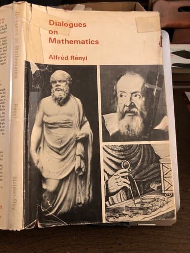 Dialogues on mathematics Alfred Renyi 1967 Hardcover Holden-Day - Image 1