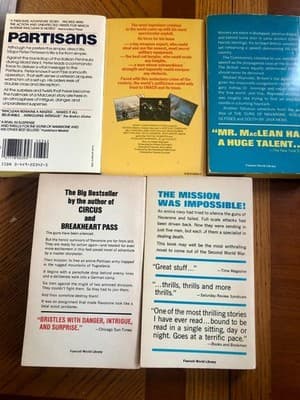 5 books by Alistair MacLean 1972 Paperback Fawcett Crest War Thriller - Thumbnail 7