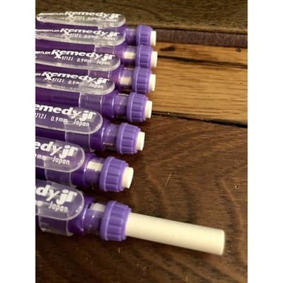 SEVEN purple Japan .9mm staedtler remedy jr. mechanical pencils Arthritis Eraser - Thumbnail 5