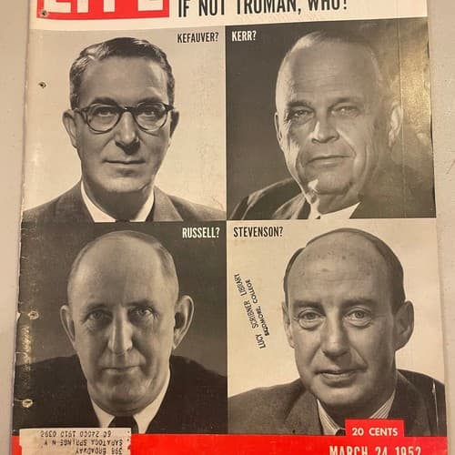LIFE magazine, March 24, 1952 "If Not Truman, Who?" Political landscape, Modern - Image 1