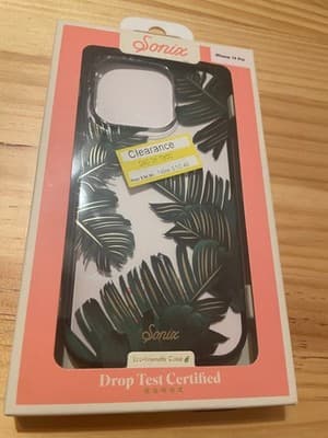 Sonix Phone Case iPhone 14 Pro Bahama Tropical Leaves Eco-Friendly Drop Test - Image 1