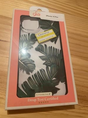 Sonix iPhone 14 Plus Case Bahama Tropical Leaves Clear Drop Test Certified - Image 1