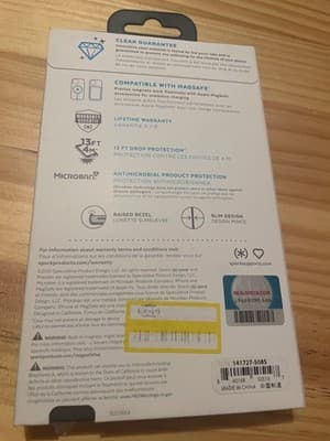 Speck Presidio Perfect-Clear iPhone 13 Pro Case MagSafe Clear 5G 13FT Microban - Thumbnail 2