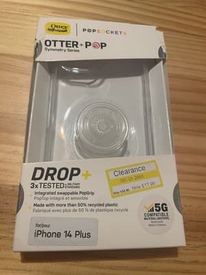 OtterBox Otter+Pop DROP+ iPhone 14 Plus Case Packaging Empty Retail Box Original - Image 1