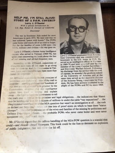 B003KJN1M2 Help Me I’m Still Alive Story of a POW Coverup Larry J O’daniel - Thumbnail 3