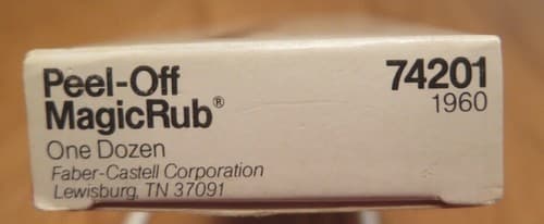TWO Vtg Faber-Castell Peel-Off MagicRub Vinyl Eraser Drafting Film 1960 74201 - Thumbnail 7