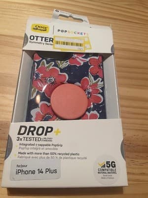 OtterBox Symmetry Series Drop+ iPhone 14 Plus Case Floral PopGrip Integrated - Image 1