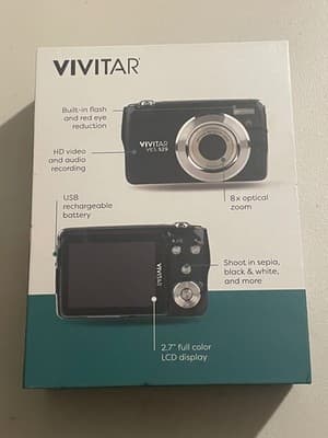 Vivitar VES529 Digital Camera 8x Optical Zoom 2.7 LCD HD Black USB - Thumbnail 3