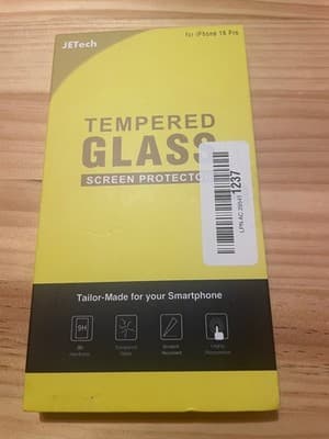 JETech Tempered Glass Screen Protector iPhone 16 Pro Privacy 9H Scratch Resist - Image 1