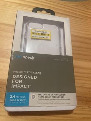 Speck Presidio Stay Clear Case iPhone 6s 7 8 Clear Two Layer Protection 2.4M - Image 1