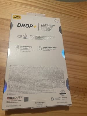 OtterBox Drop+ Symmetry Series Case iPhone 14 Pro Max Clear Integrated PopGrip - Thumbnail 2