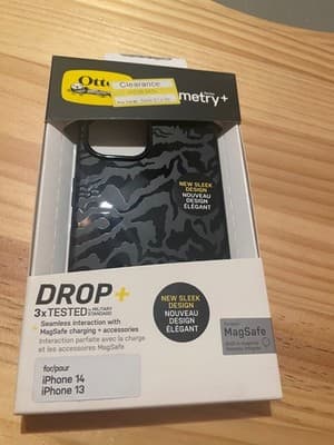 OtterBox Symmetry+ iPhone 14 iPhone 13 MagSafe Drop+ Case Black Camo New In Box - Image 1