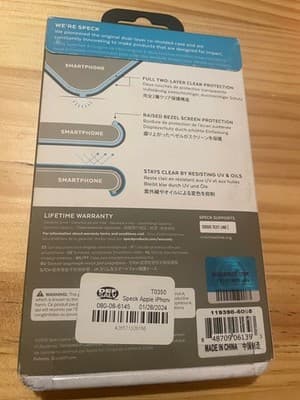 Speck Presidio Stay Clear Case iPhone 6s 7 8 Clear Two Layer Protection 2.4M - Thumbnail 2