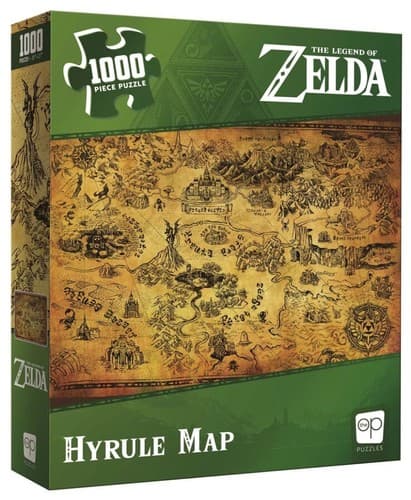 The Legend of Zelda “Hyrule Map” Jigsaw Puzzle, 1000-Pieces - Thumbnail 2