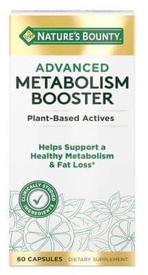 Nature's Bounty Advanced Metabolism Booster 60 Capsules Dietary Supplement - Image 1
