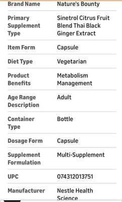 Nature's Bounty Advanced Metabolism Booster 60 Capsules Dietary Supplement - Thumbnail 6