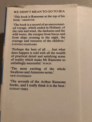 Arthur Ransome We Didnt Mean Go to Sea Hardcover Jonathan Cape ISBN 0224021230 - Thumbnail 7