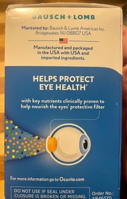 Bausch + Lomb Ocuvite Adult 50+ 90 Mini Soft Gels Eye Health Vitamin D Lutein - Thumbnail 2