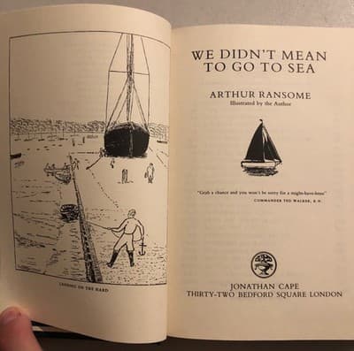 Arthur Ransome We Didnt Mean Go to Sea Hardcover Jonathan Cape ISBN 0224021230 - Thumbnail 8
