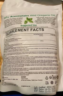 5-pack Acentialabs Wild Oregano Oil 6,000MG 120 Softgels Black Seed Oil Natural - Thumbnail 4