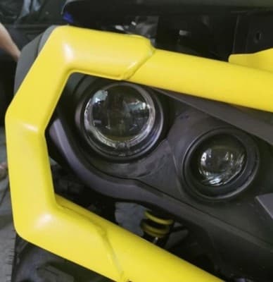 Can-Am Outlander G2 LED Headlight Pair 12V Halo Ring Front Lights 2012-2022 - Thumbnail 6