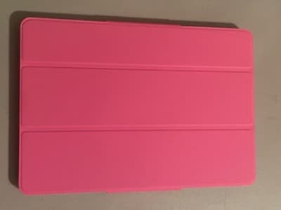 Universal Pink Tablet Case Tri-Fold Folio Stand Magnetic Closure TPU PU Slim - Image 1