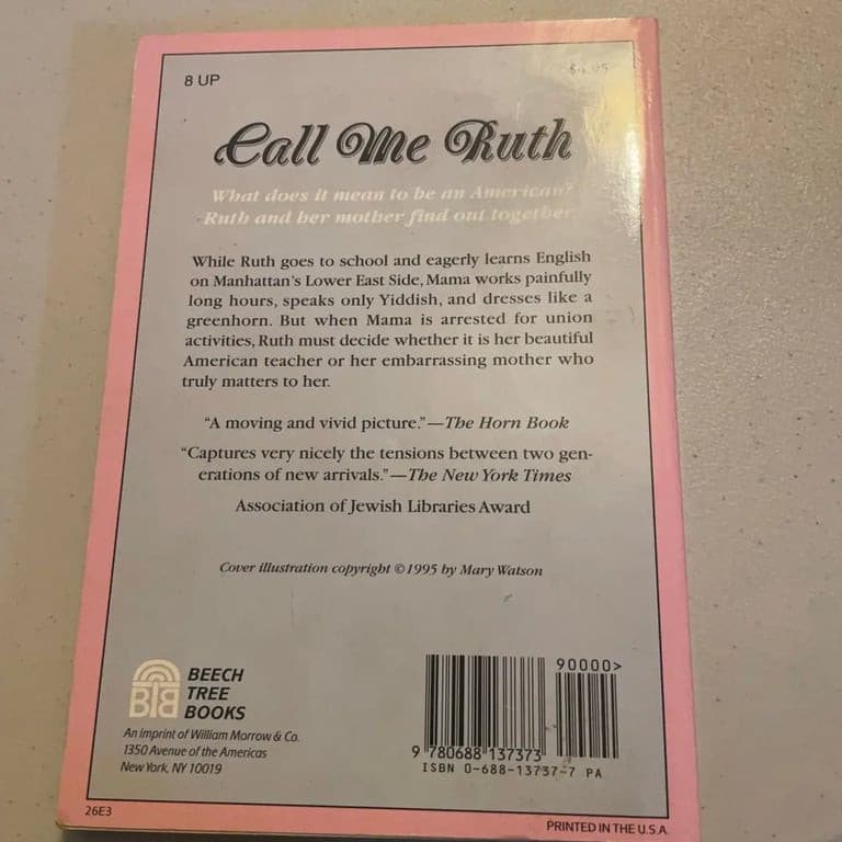 Call Me Ruth: Marilyn Sachs: 9780688137373: Amazon.com: Books - Thumbnail 2