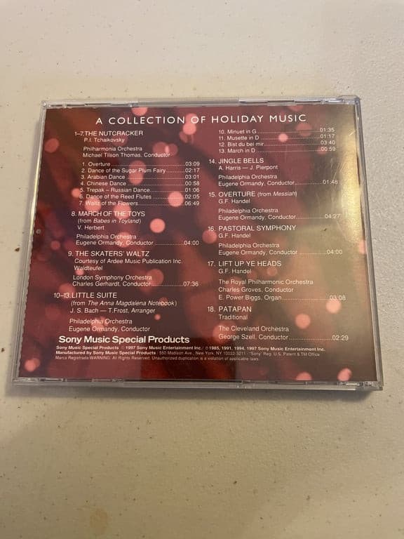 1997 AT&T Music To Your ears Collection of Holiday Music CD New Factory Sealed | - Thumbnail 2
