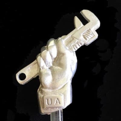 HAABs pewter Pipe Wrench Stirrer swizzle stick UA Union pipefitters Collectible - Image 1