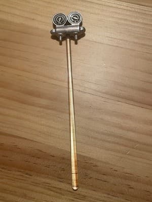 UA pipefitter HAABs Bar Stirrer Swizzle Stick pewter Gauge dials Vintage barware - Thumbnail 4