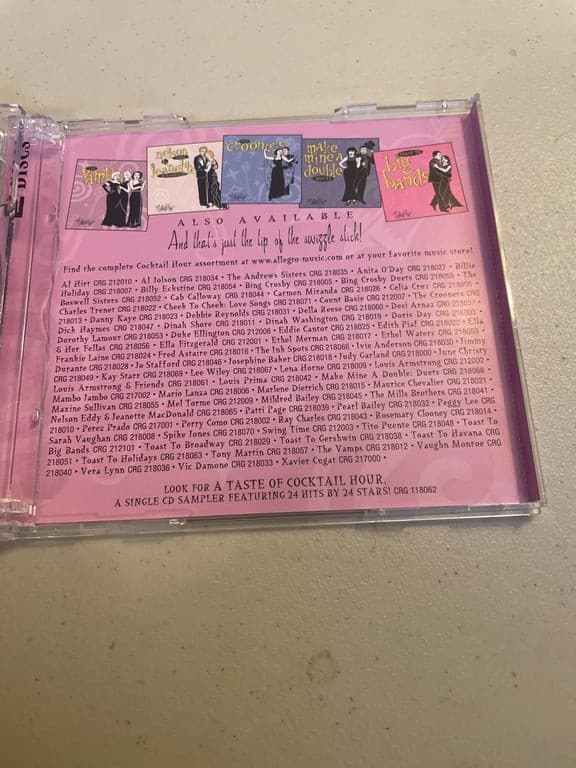 COCKTAIL HOUR: CHEEK TO CHEEK LOVE SONGS 2-DISC MUSIC CD SET, 28 TRACKS 72372419 - Thumbnail 5