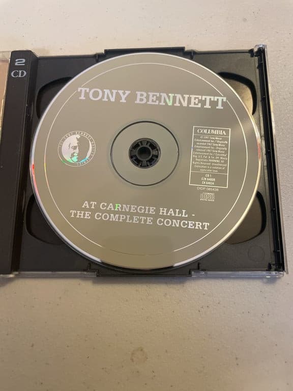 At Carnegie Hall June 9 1962: Complete Concert by Tony Bennett (CD, 1997) - Thumbnail 3