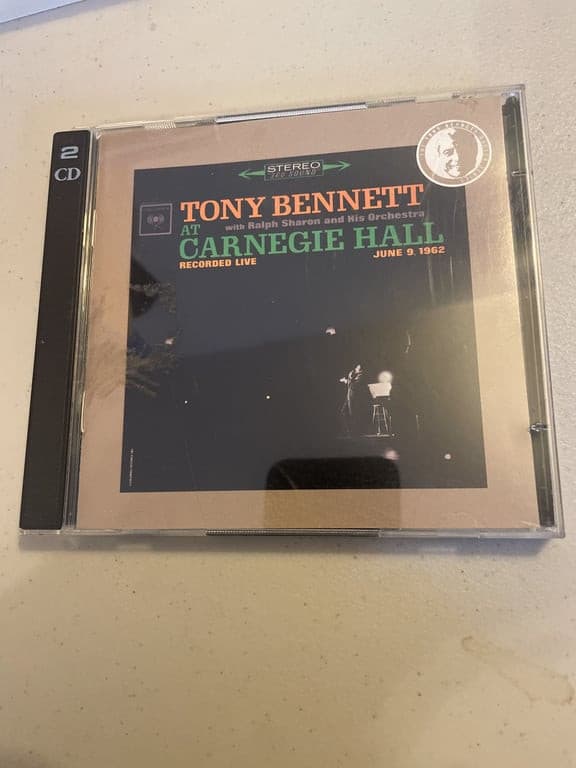 At Carnegie Hall June 9 1962: Complete Concert by Tony Bennett (CD, 1997) - Image 1