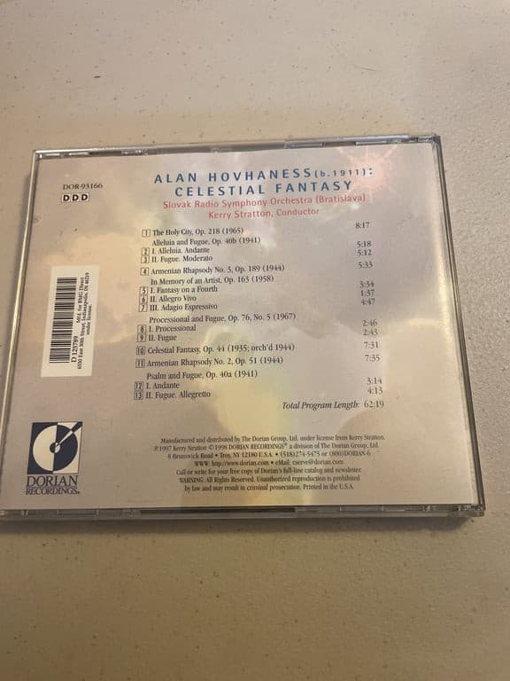 Hovhaness: Celestial Fantasy CD - Thumbnail 2