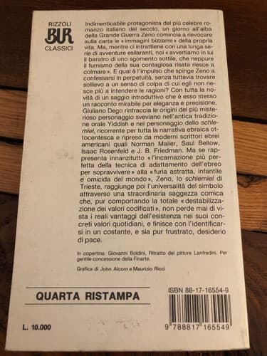 La coscienza di Zeno / Italo Svevo/ Rizzoli 1989 SC - Thumbnail 2