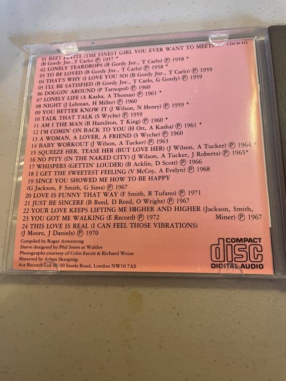 JACKIE WILSON Very Best CD UK Ace CDCHK-913 Remastered NM - Thumbnail 4