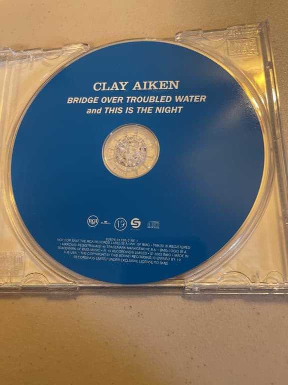Clay Aiken - Bridge Over Troubled Water/This Is The Night - cd - Thumbnail 3