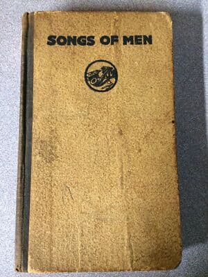 Songs of Men, Anthology Selected / Arranged Robert Frothingham hardcover 1918 - Image 1